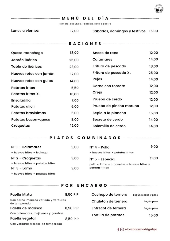 Menu_Restaurante El Cazador_Madrigalejo_image_1