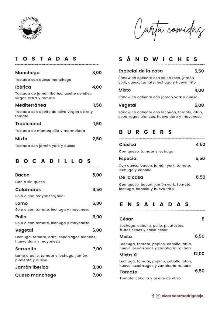 Menu_Restaurante El Cazador_Madrigalejo_image_2