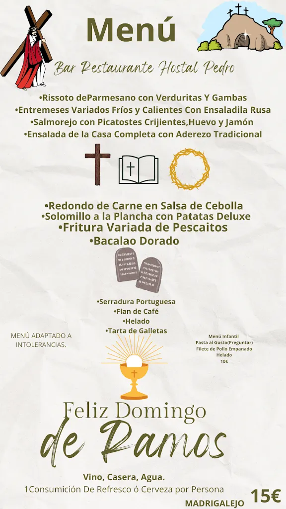 Menü_Restaurante Hostal Pedro_Madrigalejo_Bild_1