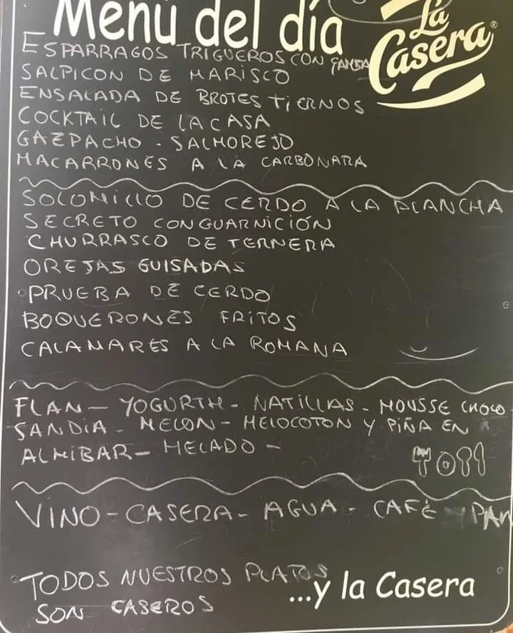 Menü_Restaurante Hostal Pedro_Madrigalejo_Bild_3