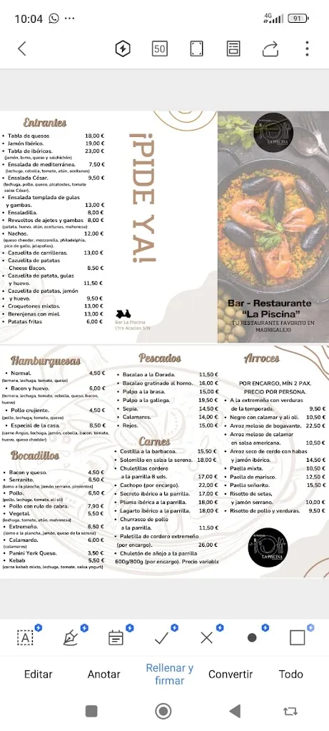 Menu_Bar Restaurante _Madrigalejo_image_2