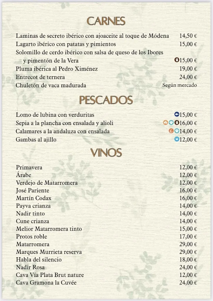 Menu_Cafetería Bar El Paraiso_Madroñera_immagine_2