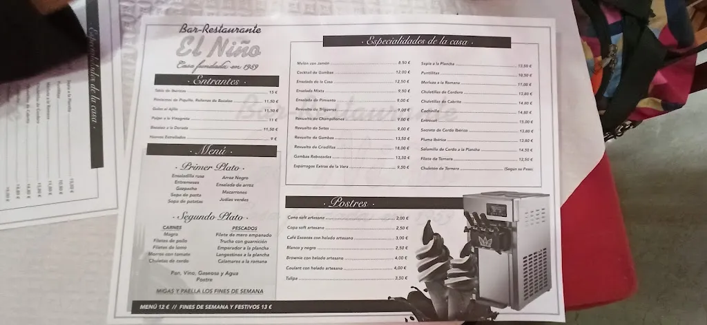 Menu_Restaurante El Niño_Losar de la Vera_image_2