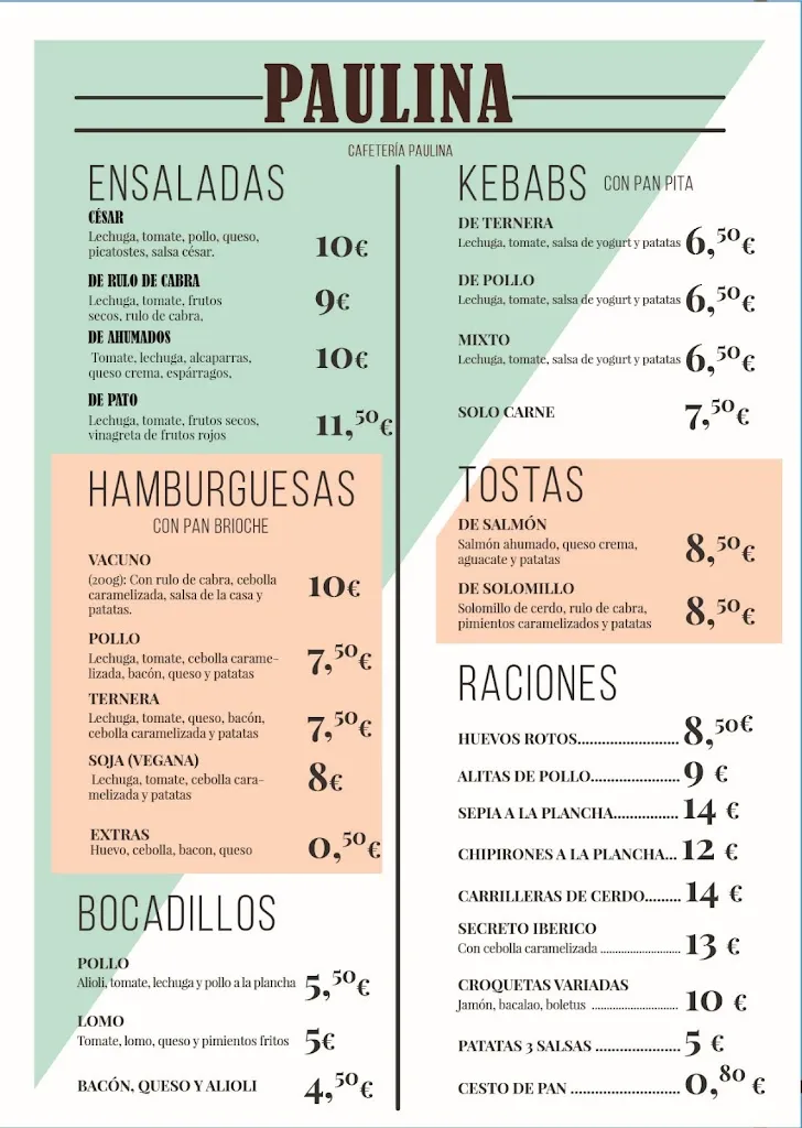 Menu_Bar-cafetería Paulina_Losar de la Vera_image_1