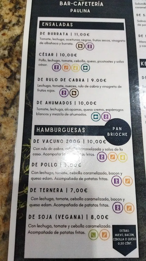 Menu_Bar-cafetería Paulina_Losar de la Vera_image_3