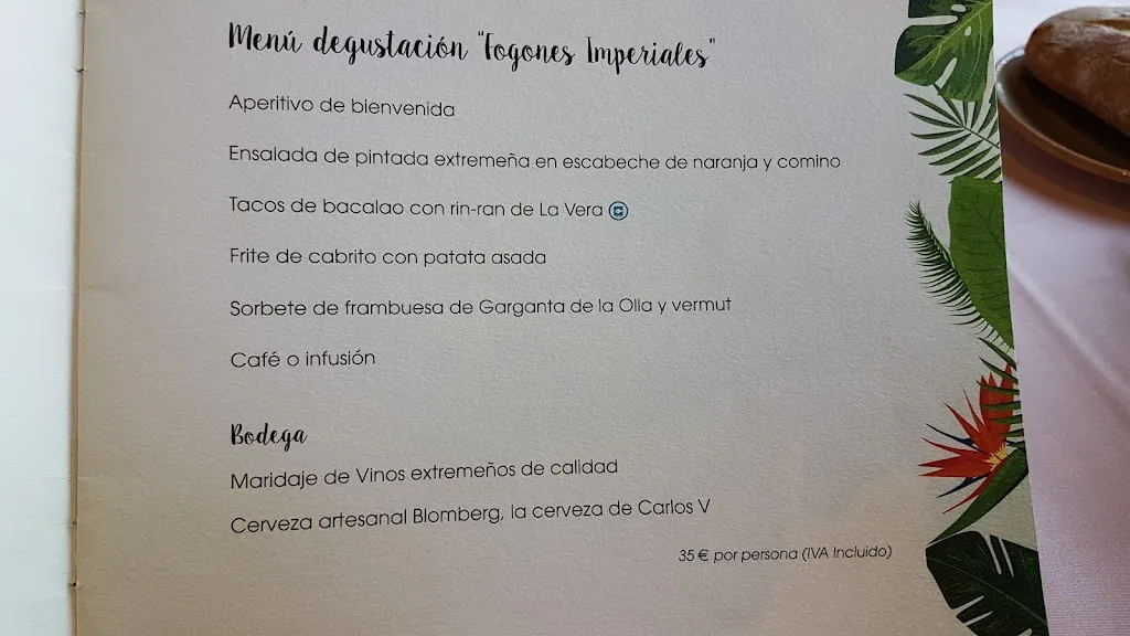 Menu_Restaurante La Finca_Jaraíz de la Vera_image_1