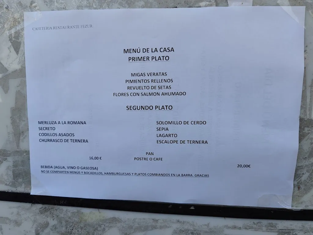 Menu_Cafetería Restaurante Fezur_Jaraíz de la Vera_image_2
