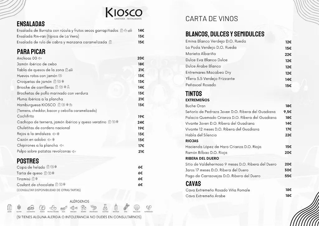 Menu_Restaurante Bar Cafetería Kiosco_Jaraíz de la Vera_image_1