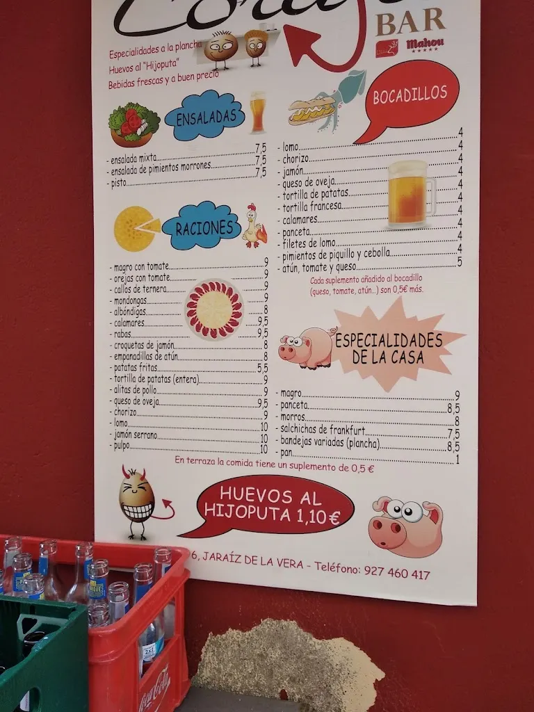 Menu_Bar Coruja_Jaraíz de la Vera_image_1