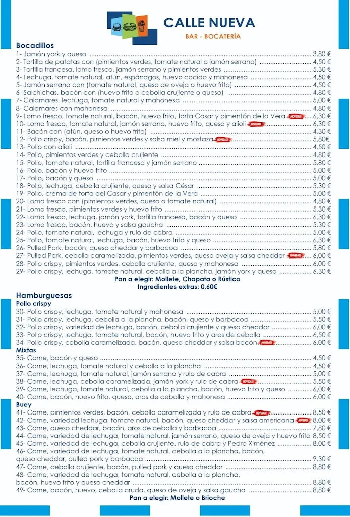 Menu_Bar Bocatería Calle Nueva_Jaraíz de la Vera_image_1