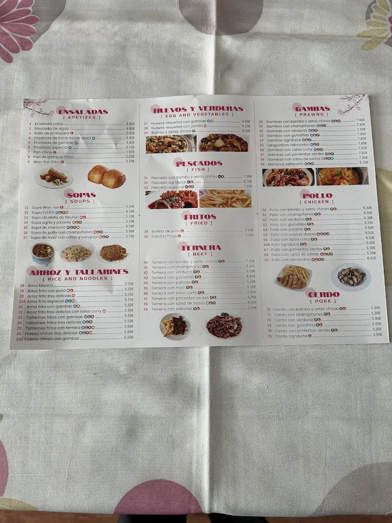 Menu_Restaurante Chino Fu Li Tu_Jaraíz de la Vera_image_1