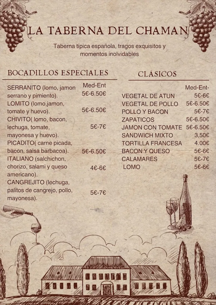 Menu_La Taberna del Chamán_Alpera_image_1