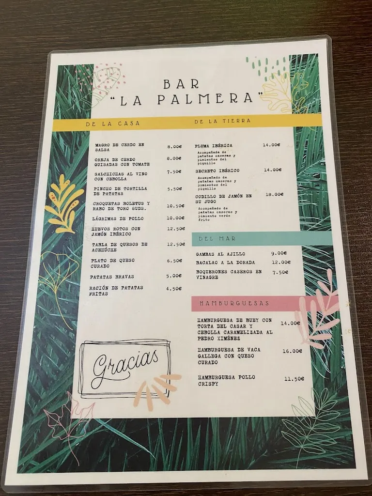 Menu_Bar Cafetería La Palmera_Hervás_image_2