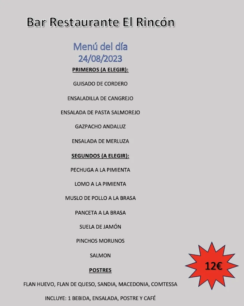 Menu_BAR RESTAURANTE El Rincón._Alpera_image_1