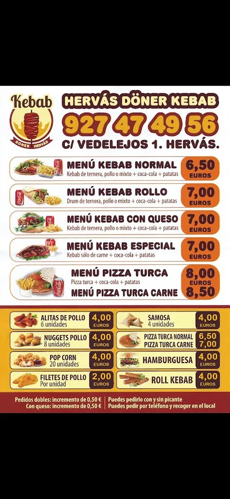 Menu_HERVAS DONER KEBAB_Hervás_image_2