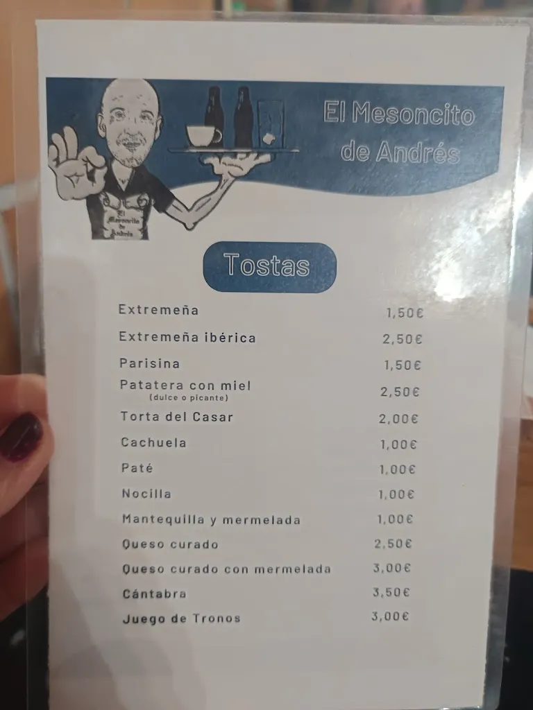 Menu_El Mesoncito De Andrés_Malpartida de Cáceres_image_4