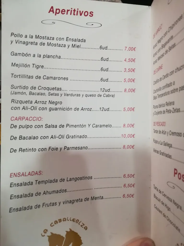 Menu_Restaurante La Caballeriza_Malpartida de Cáceres_image_3