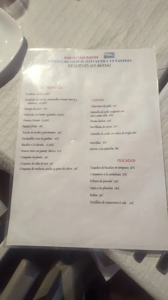 Menu_Restaurante Piscina Malpartida Cáceres_Malpartida de Cáceres_image_3