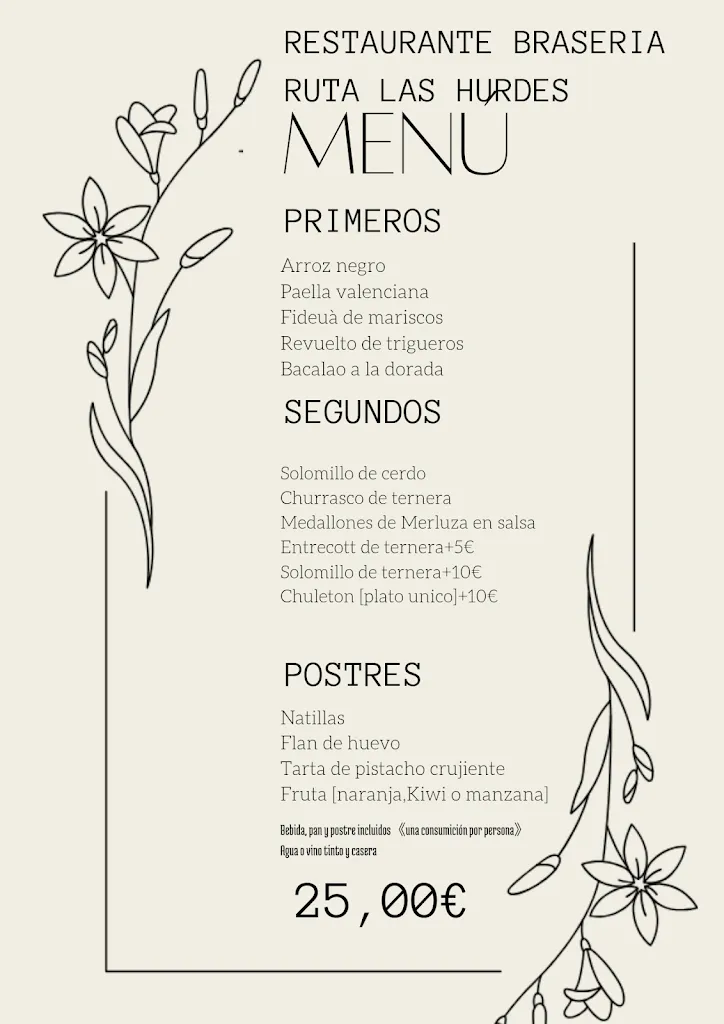 Menu_Restaurante BraseriaRuta las Hurdes_Mohedas de Granadilla_image_2