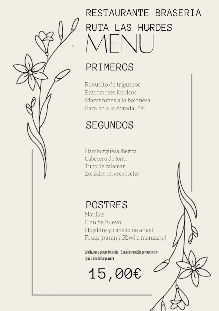 Menu_Restaurante BraseriaRuta las Hurdes_Mohedas de Granadilla_image_3