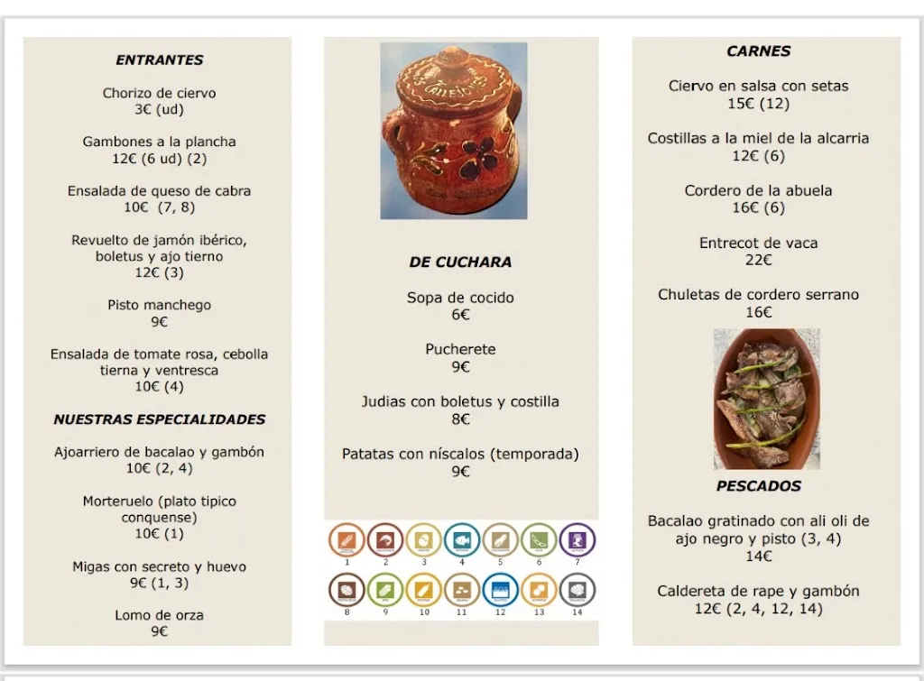 Menu_Restaurante Los Callejones_Majadas_image_1