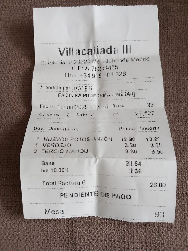 Guillermo García_Restaurante Villacañada 3_Majadas_review