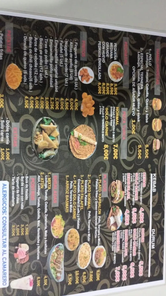 Menu_kebab malpartida de plasencia_Malpartida de Plasencia_image_2