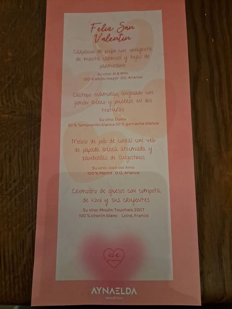 Menü_Arrocería Aynaelda_Ayna_Bild_3