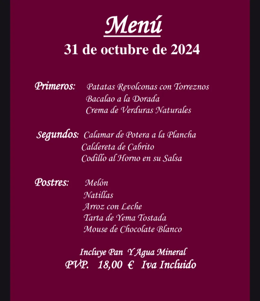 Menu_Restaurante Casa Tomás_Malpartida de Plasencia_immagine_1