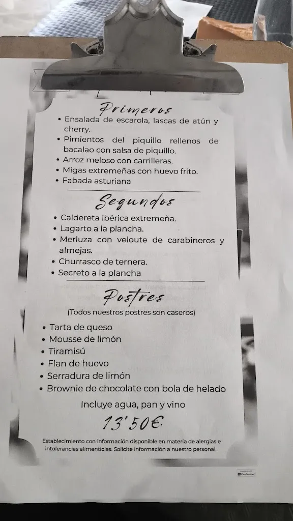 Menu_Restaurante la fragata_Malpartida de Plasencia_image_2