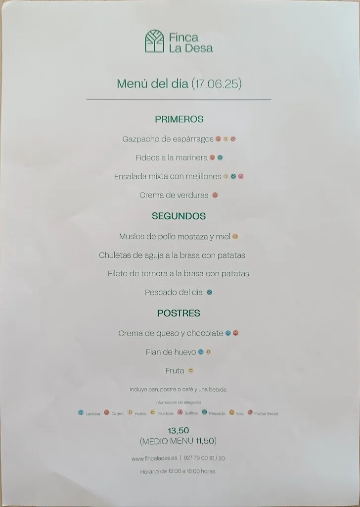 Menu_Restaurante Finca La Desa_Miajadas_image_1