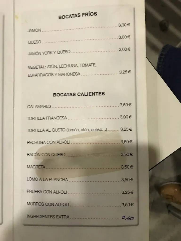 Menu_Bar La Parada_Montehermoso_immagine_1