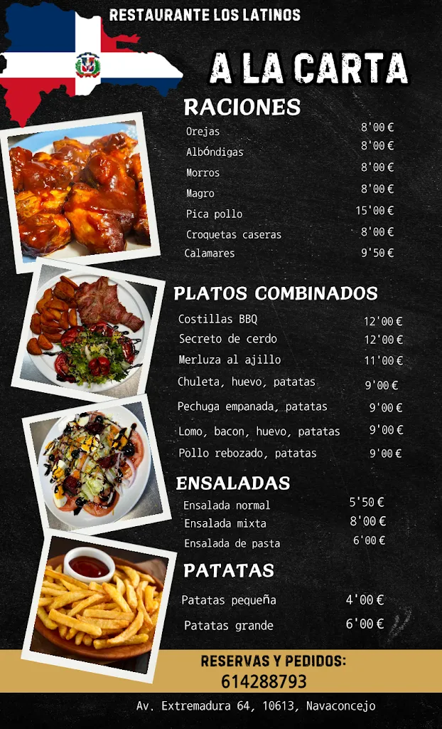 Menu_Café bar~restaurante los latinos_Navaconcejo_immagine_1