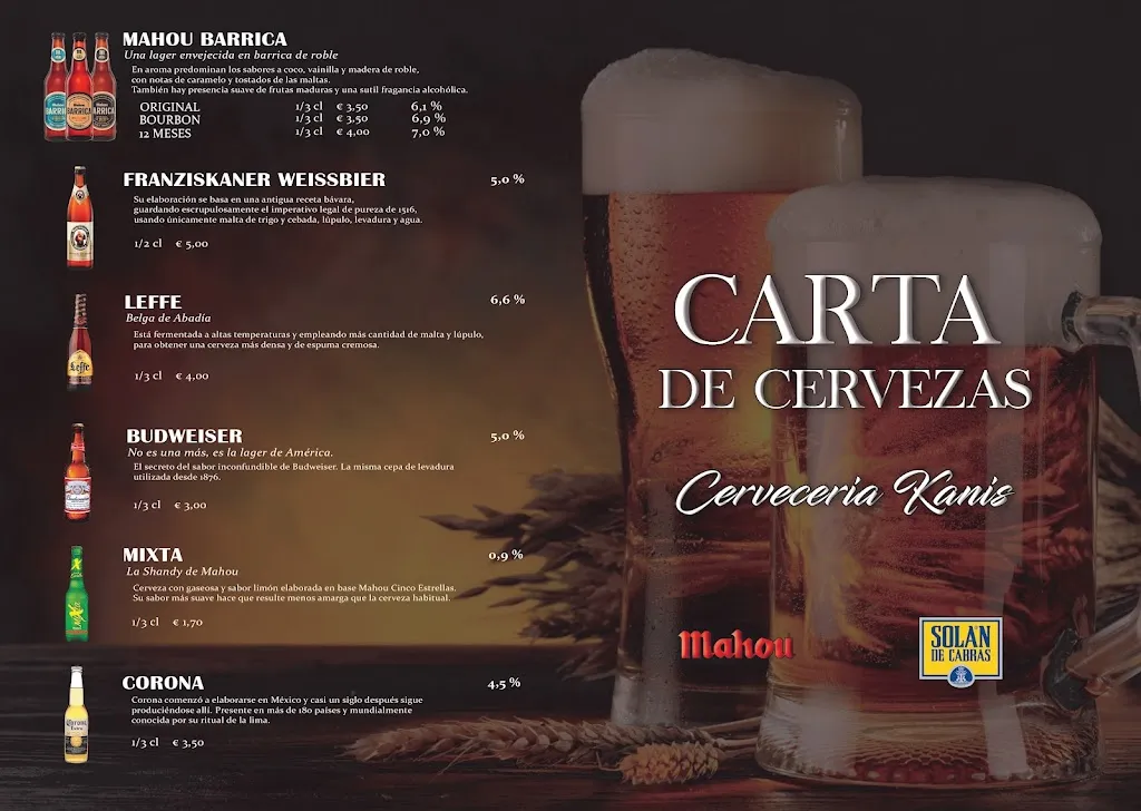 Menu_CERVECERÍA KANIS_Oliva de Plasencia_image_4