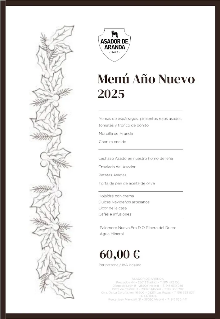Menu_Asador de Aranda Preciados | Asador de carne Madrid_Palomero_immagine_1