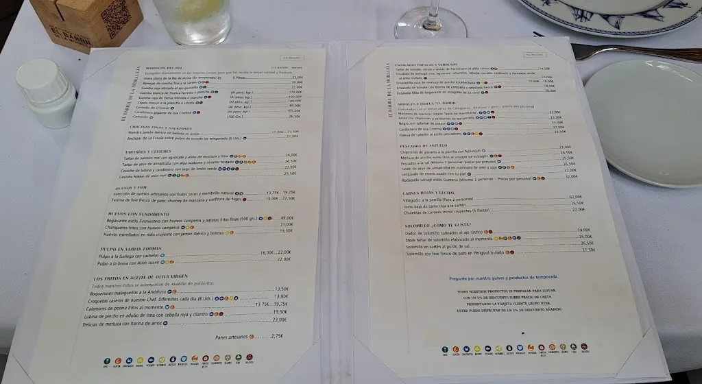 Menu_El Barril de La Moraleja_Moraleja_immagine_1