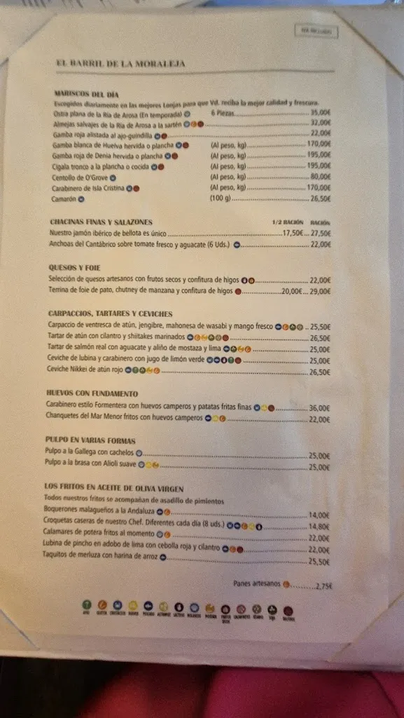 Menu_El Barril de La Moraleja_Moraleja_immagine_2