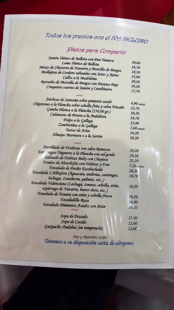 Menu_La Albufera Moraleja_Moraleja_image_3