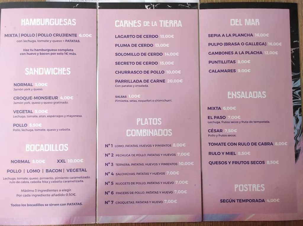 Menu_Restaurante El Paso_Perales del Puerto_immagine_2
