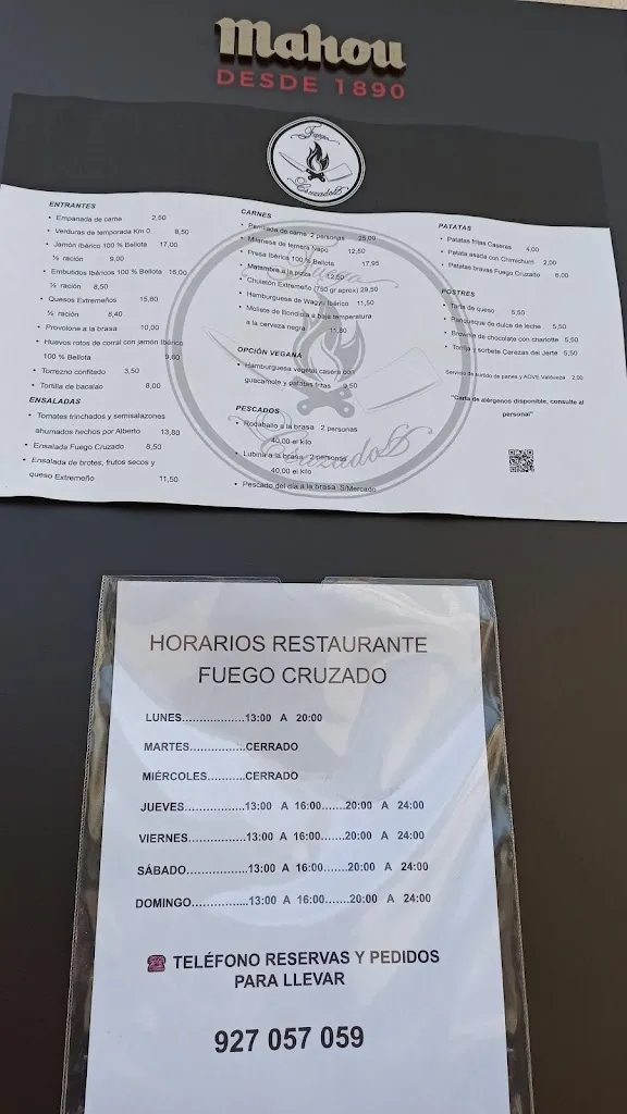 Menu_Restaurante Fuego Cruzado_Perales del Puerto_image_1