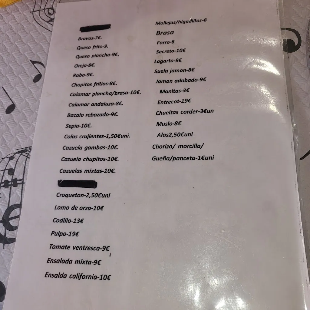 Menu_Braseria La Plaza_Barrax_immagine_1