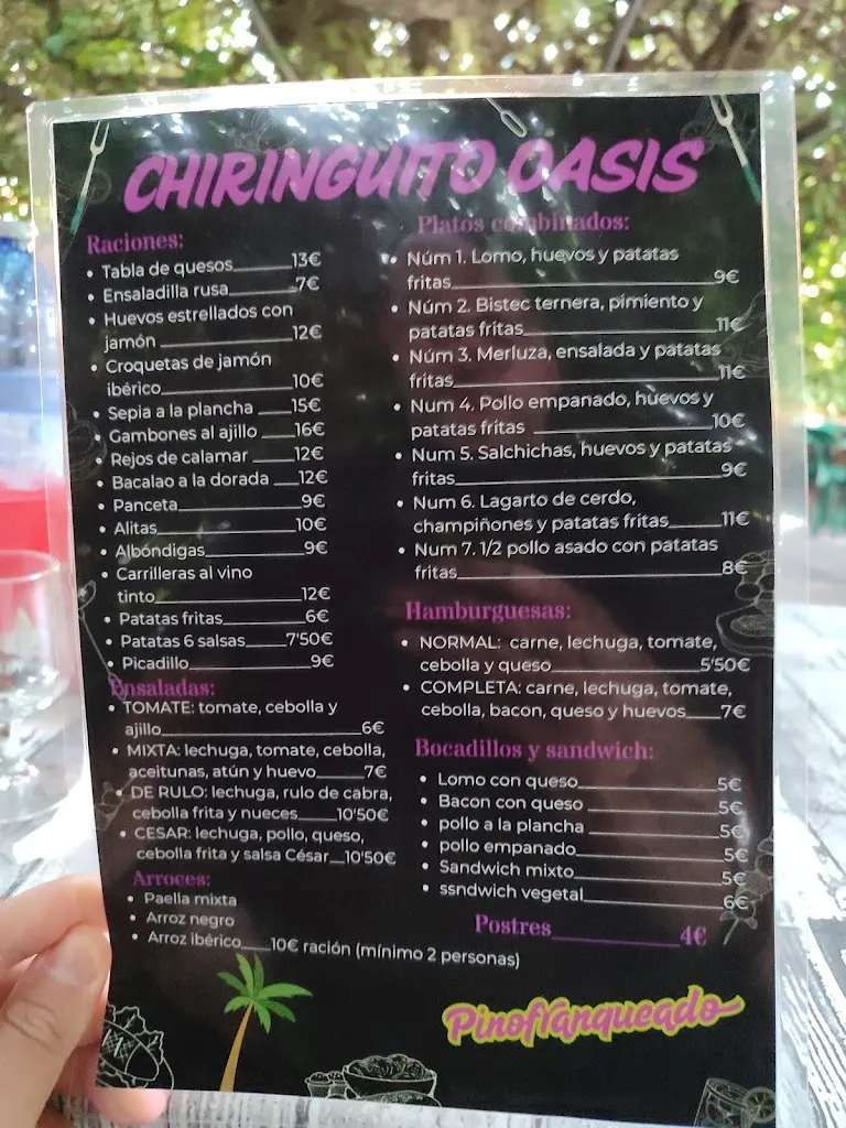 Menu_Chiringuito Oasis_Pinofranqueado_image_2
