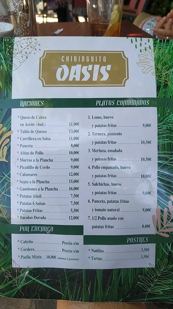 Menu_Chiringuito Oasis_Pinofranqueado_image_3