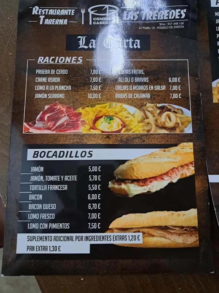 Menu_Restaurante las Trebedes_Pozuelo de Zarzón_image_2