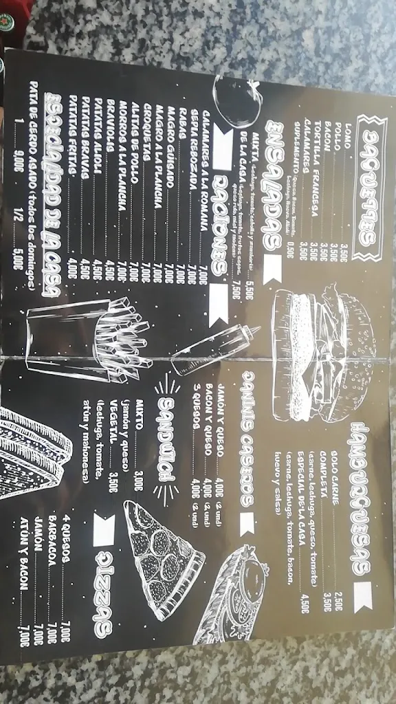 Menu_Bar La Piscina_Pozuelo de Zarzón_immagine_2