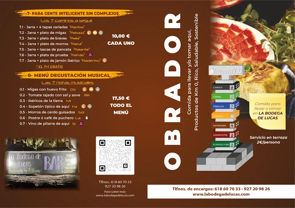 Menu_La Terraza de La Bodega de Lucas - Cafe - Bar- Tapas y Raciones_Robledillo de Gata_image_1