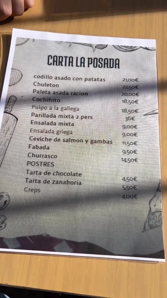 Menu_La posada_Robledillo de Trujillo_image_1