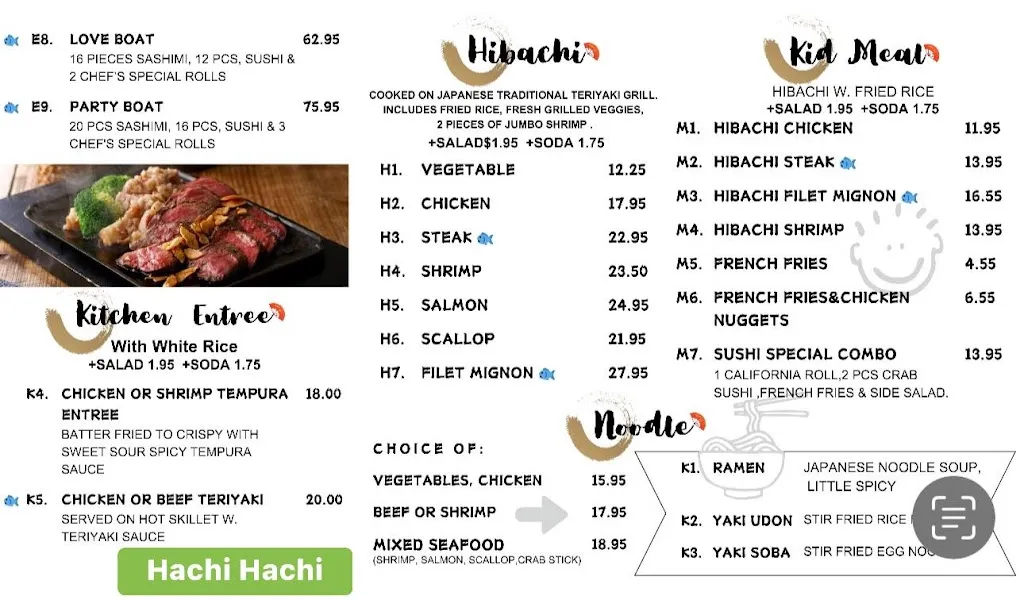 Menu_Hachi Hachi Sushi & Hibachi Portage_Portaje_image_2