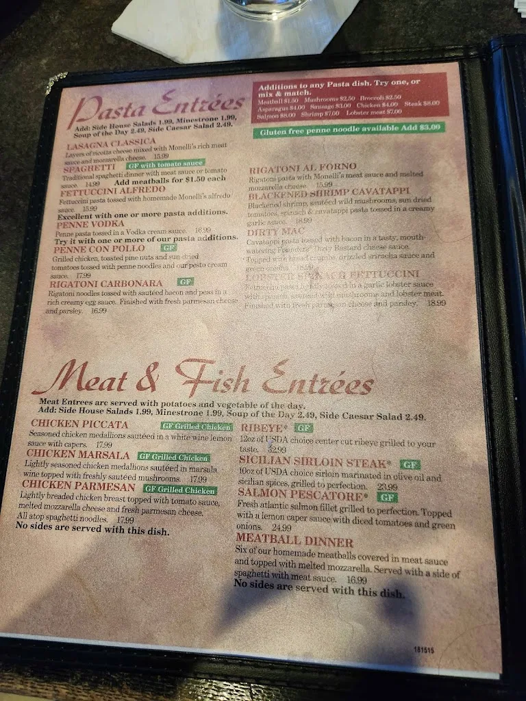 Menu_Monelli's Italian Grill & Sports Bar_Portaje_image_3