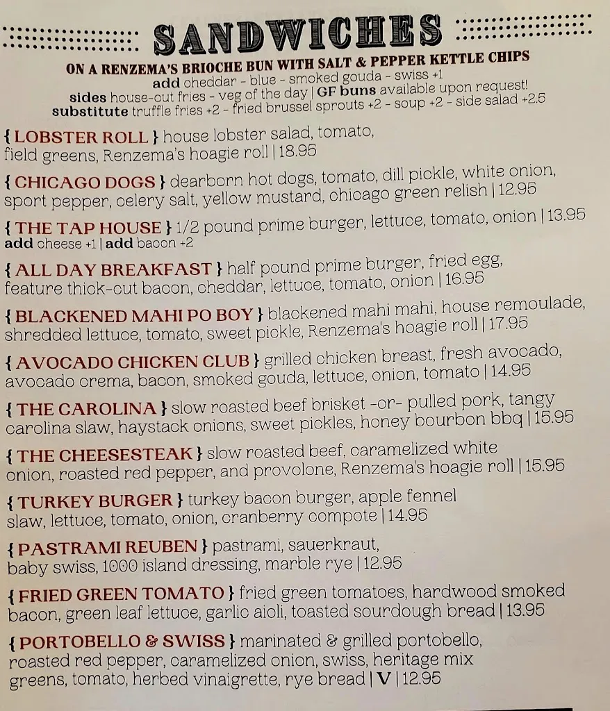 Menu_Centre Street Tap House_Portaje_image_2